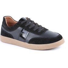 Libero L081.804 Hakiki Deri Süet Detaylı Bal Rengi Termo Taban Kadın Retro Sneaker Ayakkabı