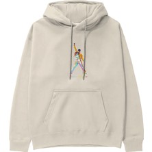 The Lucid Lab Freddie Mercury Hoodie - Krem