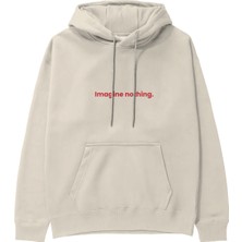 The Lucid Lab Imagine Nothing Hoodie - Krem