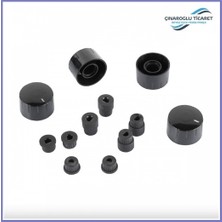 Çınaroğlu Ticaret Siemens Düğme 4 Lü Takımı Ankastre Set Üstü Ocak Düğmesi (Siyah)