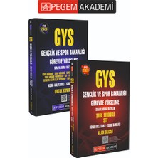 Pegem Akademi Yayıncılık PEGEM AKADEMİ 2026 GYS Gençlik ve Spor Bakanlığı Görevde Yükselme