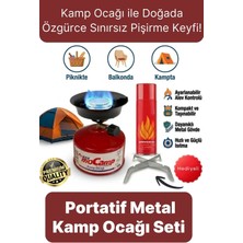 Svein #kampocağı Outdoor Tekrar Doldurabilir Devrilmez Ayaklı Portatif Pişirme Metal Kamp Ocağı Seti