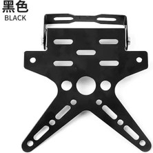 Motobisavm Katlanır Plakalık Siyah