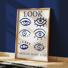 Des Vu Print Look Through Many Eyes, Evil Eye Çerçevesiz Poster