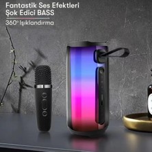 MiraLive Pluse 5 Mikrofonlu Rgb Kablosuz Hoparlör - Beyaz