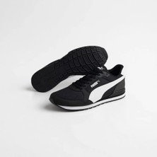 Puma St Runner V3 Mesh Erkek Spor Ayakkabı Siyah Nefes Alabilir Yapı ile Koşu ve Yürüyüş İçin İdeal