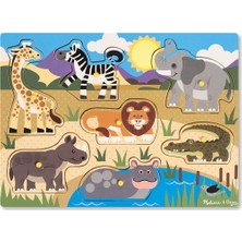 Melissa & Doug Ahşap Tutmalı Yapboz - Safari