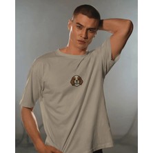 Muhtar Store Cavalier King Charles Köpek Baskılı Unisex Oversize Tişört – Minimal Sevimli Spaniel Tasarım