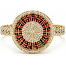 Winners Jewels Pırlanta Taşlı Rulet Casino Bilekliği