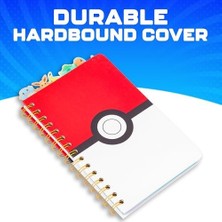 Silver Buffalo Pokemon Pokeball Starters Spiral Sekmeli Defter, 20 x 13,8 cm