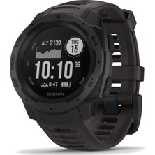 Garmin Instinct Rugged Outdoor Gps Watch With Built-In Navigation Sensörleri, Kalp Oranı Izleme, Aktivite Izleme ve Stres Izleme - Graphite (Yenilendi)