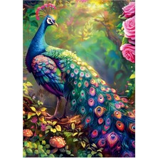 Educa Puzzle 1000 Tavuskuşu Bahçesi Puzzle - 20262 - Peacock Garden