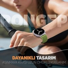 ile Uyumlu Mountain Loop Kordon Galaxy 8 44MM/40MM/ 46MM  Için 1.sınıf Dokuma Kumaş Metalik Bağlantılı Galaxy 8 44MM Kordon Premium Yumuşaklıkta Kayış