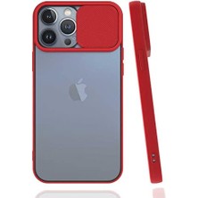 13 Pro Max Ile Uyumlu Darbe Koruyucu Kamera Korumalı Prm Smooth Window Kırmızı