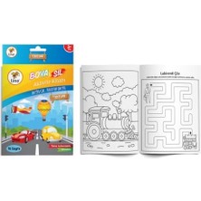 Boya & Sil Aktivite Boyama Kitabı Araçlar