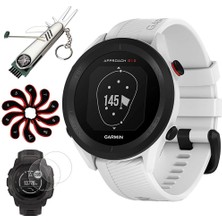 Garmin 010-02472-00 Yaklaşım S12 Gps Golf Watch, 42K + Yüklü Dersler (Beyaz) | Resmi Abd Ortak Modeli | Deco Essentials 2pack Ekran Koruyucu, 7-In-1 Golf Tool & Iron Head Covers