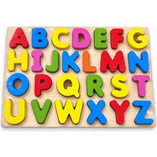 Starseven Ahşap Alfabe Puzzle Eğitici Oyuncak