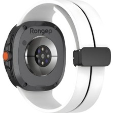 ile Uyumlu  Loop Kordon Galaxy 8 44MM/40MM/ 46MM Için Premium Yumuşaklıkta Galaxy 8 Kordonu Manyetik Tokalı Silikon 8 Kordon