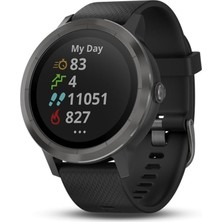 Garmin Vívoaktif 3 Gps - Black & Gunmetal (Yenilenen Premium)