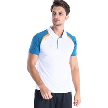 Sportive MODEL 06 Kamp Tişörtü / Beyaz-Petrol