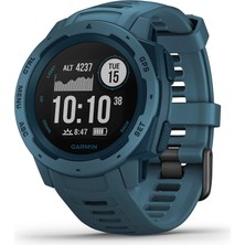 Garmin Instinct, Orta Izle Gps, Özellikler Glonass ve Galileo, Kalp Izleme ve 3-Axis Compass, Lakeside Blue (Yenilendi)