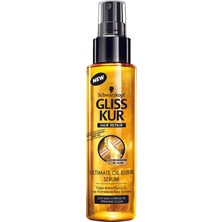 Gliss Ultimate Oil Elixir Serum 100 ml İşlem Görmüş Saçlar İçin Besleyici Yağlı Bakım