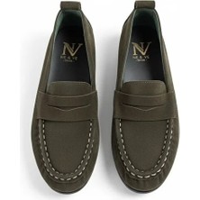 Ne&Ve Shoes Süet Hakiki Deri Astarsız Esnek Kadın Günlük Şık ve Rahat Loafer