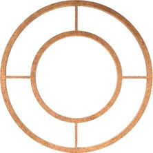 Dekolobi 30 cm Geçişli Makrome Kasnak Ham MDF Malzeme Özellikleri ile Boyanabilir