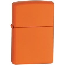 Zippo Regular Matte Çakmak Turuncu Renkli Hediye Seçeneği İle Taşınabilir Premium Tasarım