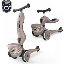 Scoot And Ride Highwaykick 1 Lifestyle Scooter 1-5 Yaş Arası Çocuklar İçin 2 Tekerlekli Kahverengi