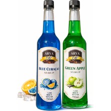 Arya Coffee Blue Curaçao - Yeşil Elma Şurubu 2 x 750 ml