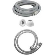 Çamaşır ve Bulaşık Makinası Pis Su ve Temiz Su Hortumu Takımı (2 Metre)