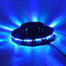 Leonpro 8W 48 LED'li RGB Otomatik Renk Değiştiren Dönen UFO LED Sahne Işık Çubuğu