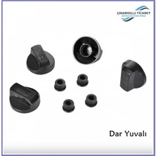 Çınaroğlu Ticaret Tefal Düğme 4 Lü Takımı Ankastre Set Üstü Ocak Düğmesi (Siyah)
