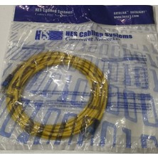 HCS 4X2X24# Utp Cat 5e Pvc Patch Cord Sarı  10M