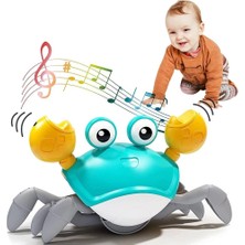 Generic Sensörlü Yürüyen Yengeç Oyuncak | Işıklı Müzikli Emekleme Destekleyici (6 Ay+)