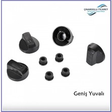 Çınaroğlu Ticaret Teka Düğme 4 Lü Takımı Ankastre Set Üstü Ocak Düğmesi (Siyah)