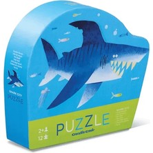 Crocodile Creek Mini Puzzle - 12 Parça Köpekbalığı Şehri 3+ Yaş Eğlenceli Tasarım