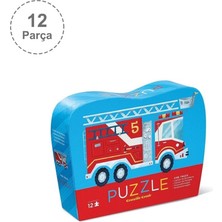 Crocodile Creek Mini Puzzle - 12 Parça - İtfaiye 