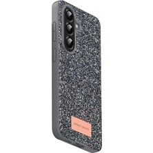 Mey İthalat Mey Ithalat®  Samsung Galaxy A17 5g Bright Simli Kapak - Gümüş