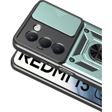 Mey İthalat Mey Ithalat®  Xiaomi Redmi 15 4g Pars Lens Yüzüklü Silikon - Yeşil
