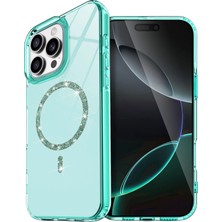Mey İthalat Mey Ithalat®  Apple iPhone 14 Pro Max Live Diamond Magsafe Kapak - Yeşil