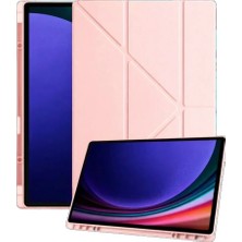 Mey İthalat Mey Ithalat®  Samsung Galaxy X730 Tab S11 Kalemlikli Mars Tablet Kılıfı - Rose Gold