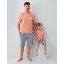 REN Erkek & Çocuk Pijamaları Ayrı Ayrı Satılır | %100 Pamuk Baba Oğul Yazlık Pijama Takımı Kombin – Shark Attack Baskılı