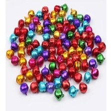 Karışık Renk Kulplu 12 mm Metal Amigurumi Zil Takı Aksesuar Yapımı %100 Polyamid Malzemeden