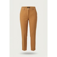 Sentez Kadın Yüksek Bel Kalın Kemerli Pantolon - Camel