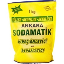 Ankara Sodamatik Ankara Soda Matik 1000 gr Standart Koku ile Tül Temizlik Ürünü Kireç Önleyici ve Beyazlatıcı
