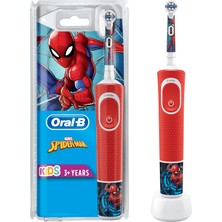 Oral-B D100 Çocuklar İçin Şarjlı Diş Fırçası Spiderman Kırmızı Yumuşak Kıllı Dairesel Temizlik