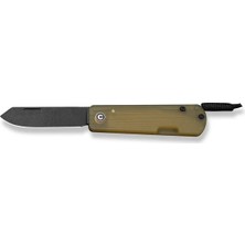 Civivi Slippy Sendy Milled Bead Blasted Yellow Ultem Handle Black Stonewashed Nitro-V Blade Çakı