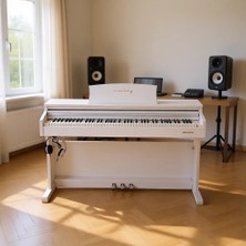 Arsenberg ADP1983WNG Beyaz Dijital Piyano 88 Tuşlu Aktif 3 Pedal ve Tabure Hediyeli